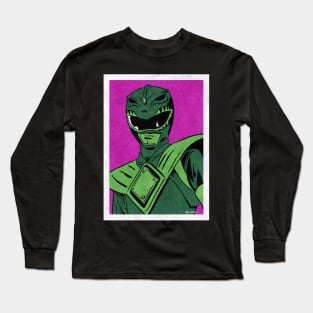 GREEN RANGER - Mighty Morphin Power Rangers (Pop Art) Long Sleeve T-Shirt